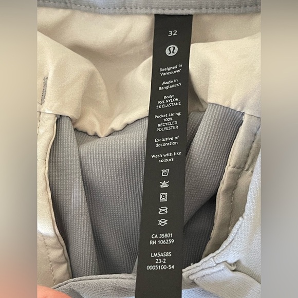 Lululemon Men’s 32” ABC Pant Classic Warpstreme Asphalt Grey - Picture 10 of 11